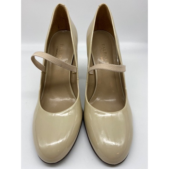 Talbots Pumps Women Sz 9B‎ Mary Jane Cream Pumps Genuine Leather Classy Brazil - Picture 5 of 13